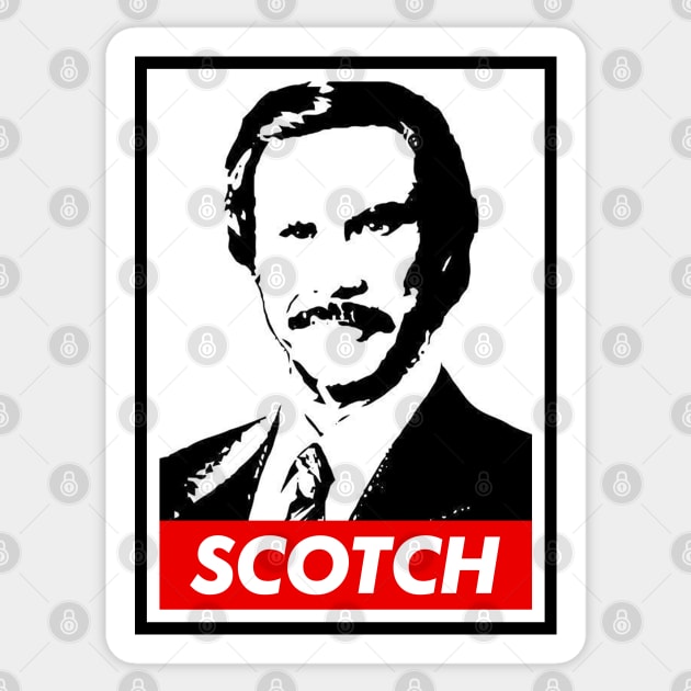 Ron Burgundy - Scotch Sticker by NotoriousMedia